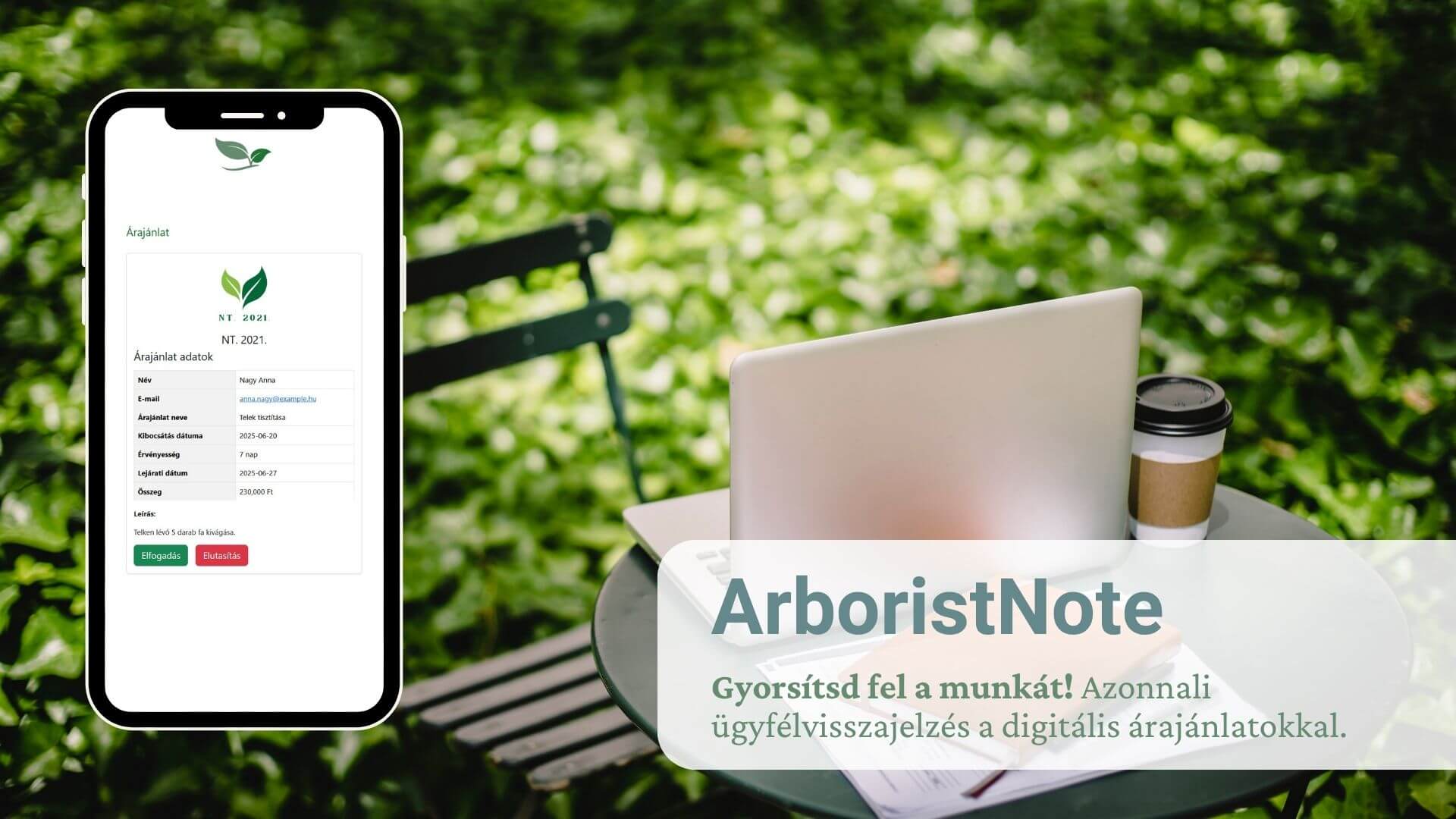 You are currently viewing Digitális árajánlat az ArboristNote-tal: Miért jó, ha az ügyfeled azonnal visszajelez?